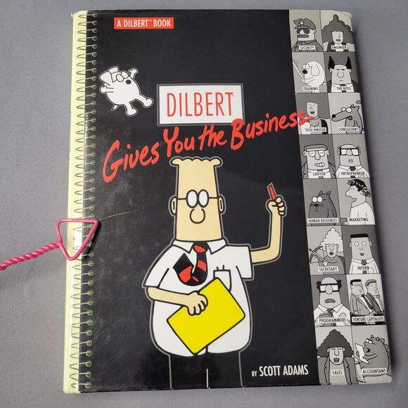 Dilbert Gives You The Business Book Scott Adams Hardcover Comics Dustjacket 1999 - Picture 9 of 16